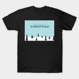 Wishing You a Merry Christmas Card T-Shirt